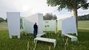 Impressie ontwerp buiten tentoonstelling